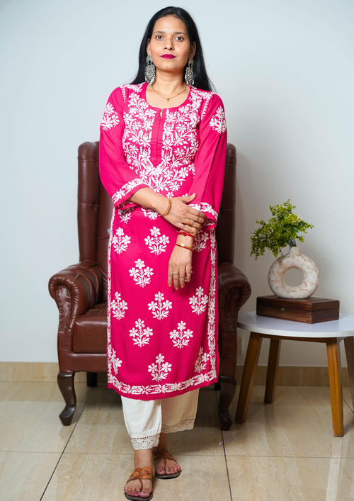 Premium Lucknow Handwork Chikankari kurti