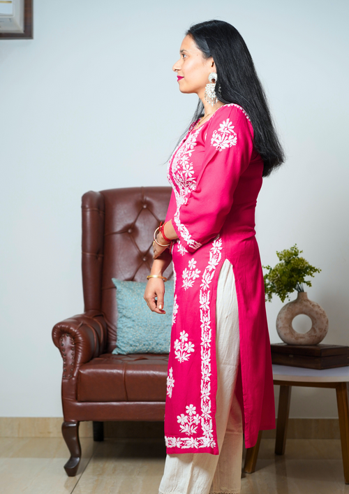 Premium Lucknow Handwork Chikankari kurti