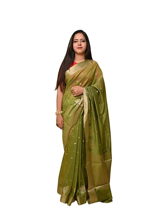 Banarasi Premium Cotton Malai Saree with Dual Zari Border