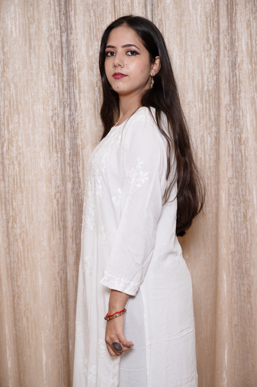 Lucknowi Handwork Chikankari 2-Piece Plazzo Set