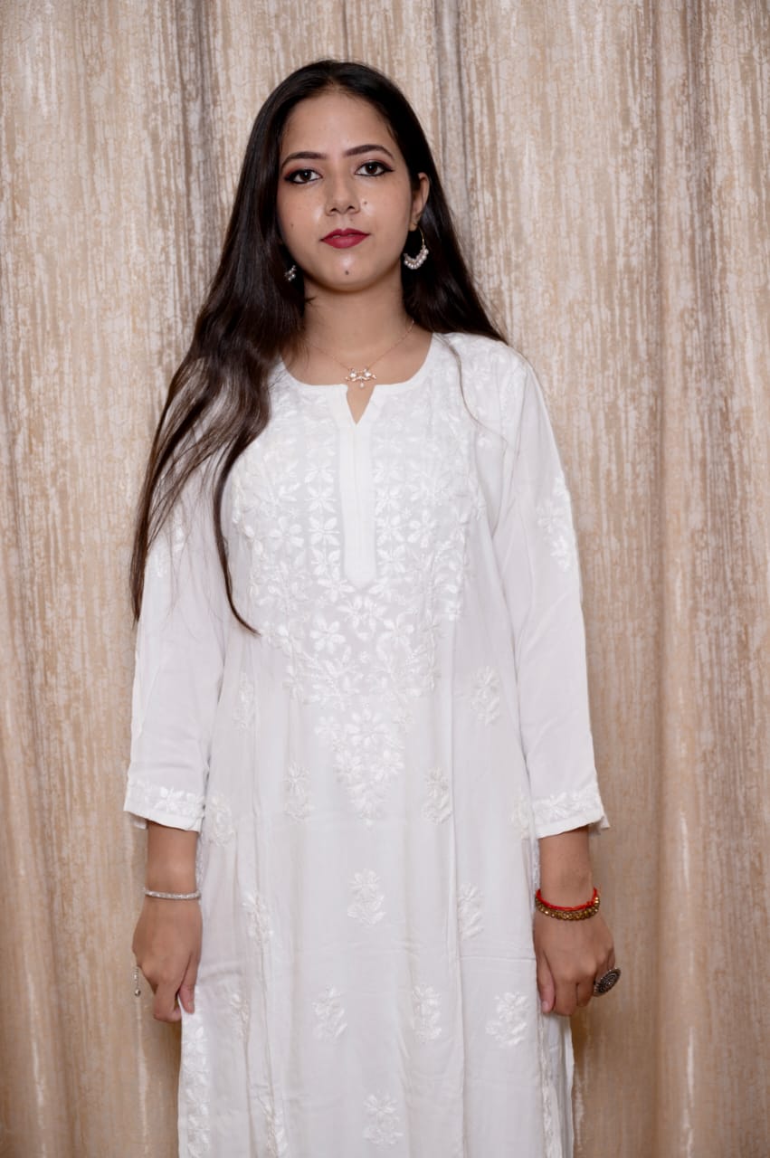 Lucknowi Handwork Chikankari 2-Piece Plazzo Set