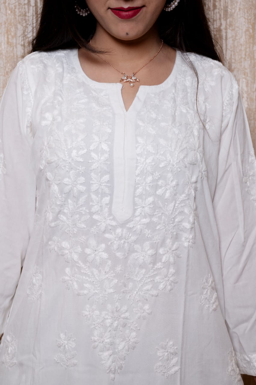 Lucknowi Handwork Chikankari 2-Piece Plazzo Set