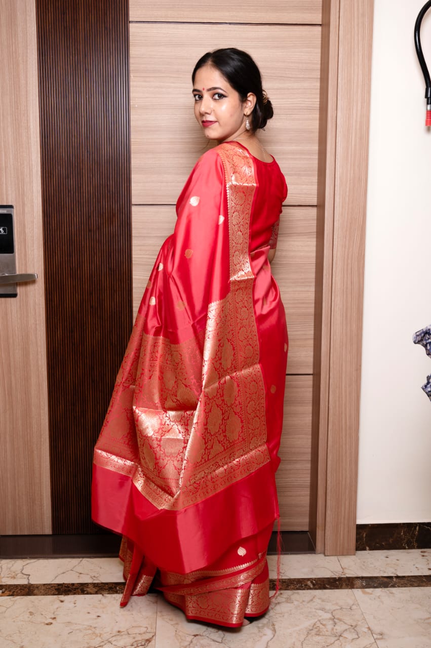 Banarasi Premium Kataan Daibal Dana Buti Saree