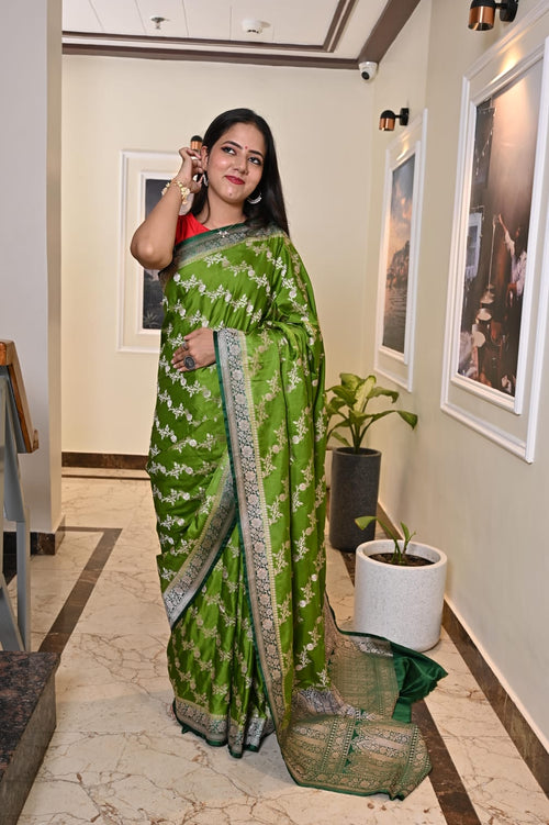 Masrhu kataan handloom banarsi saree pure