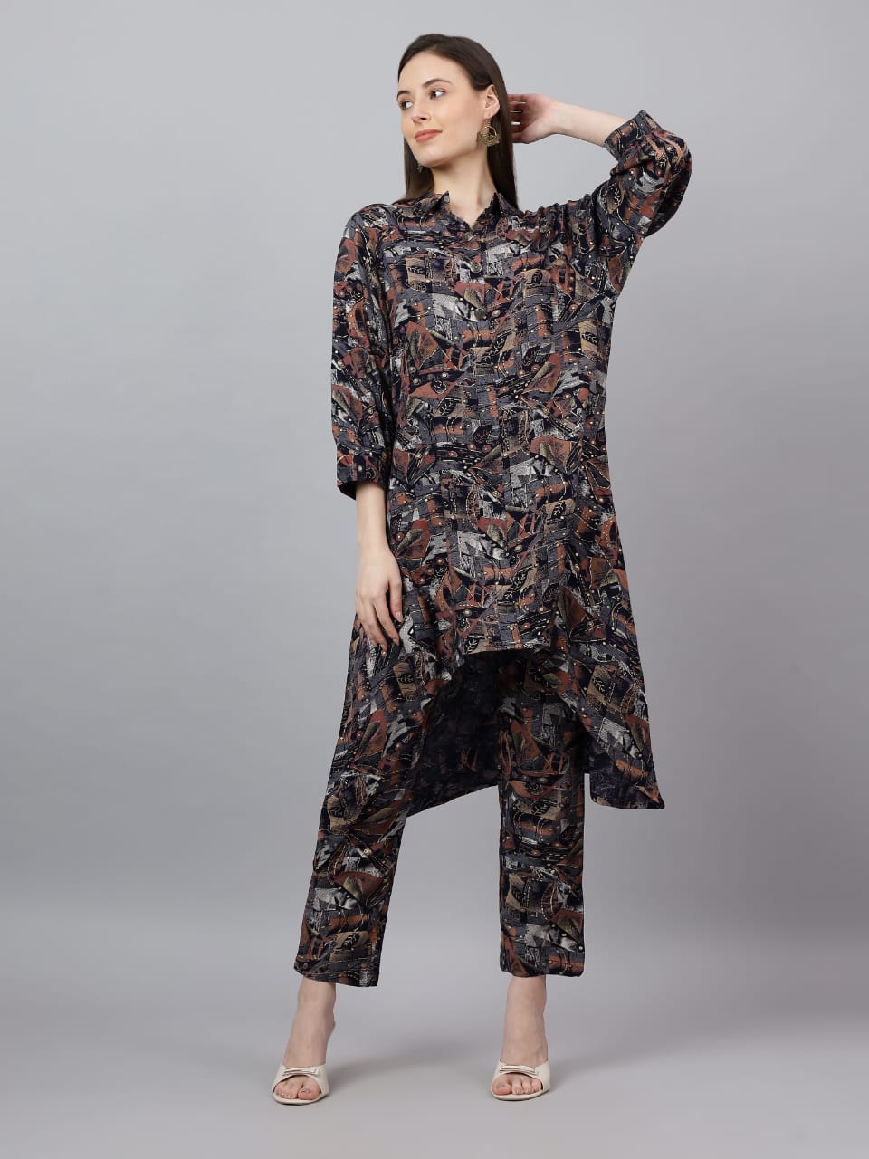 Assymetrical Kurta Set