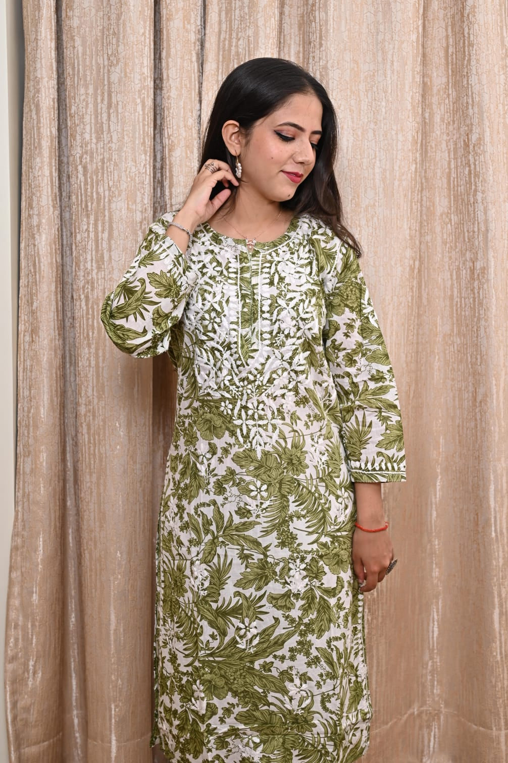 Lucknow Handwork Chikankari  Kurti