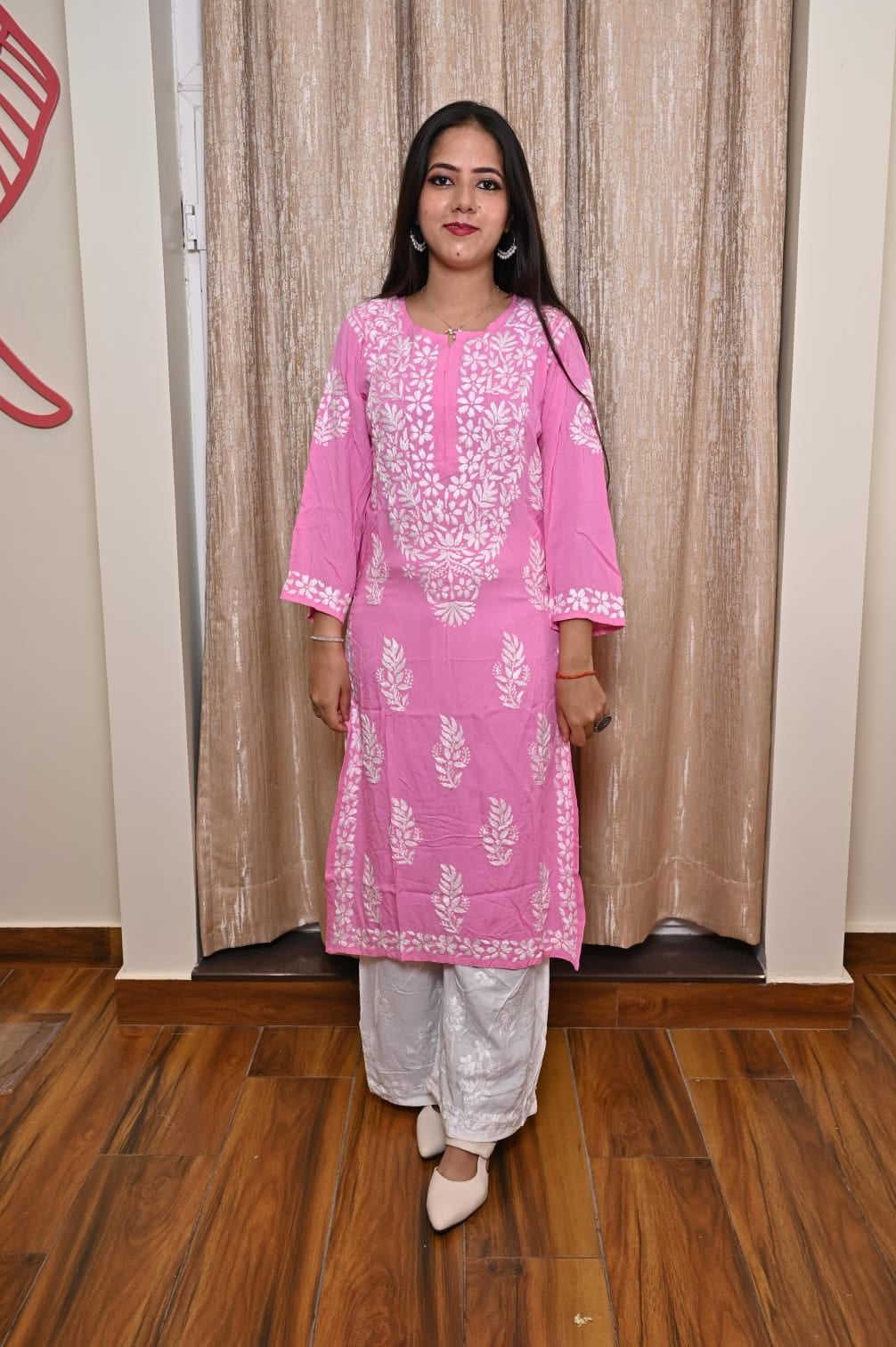 Premium Lucknowi Handwork Chikankari Kurti