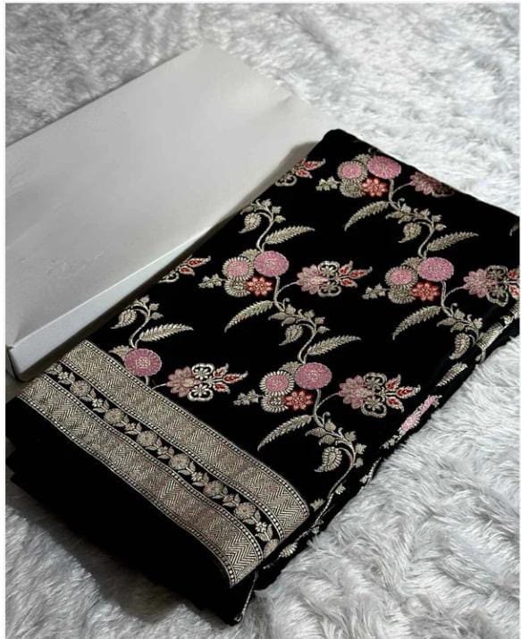 Masrhu kataan handloom pure banarsi saree
