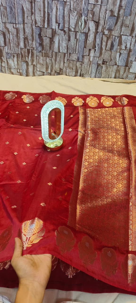 Soft fabric Viscose daibal kat ban saree