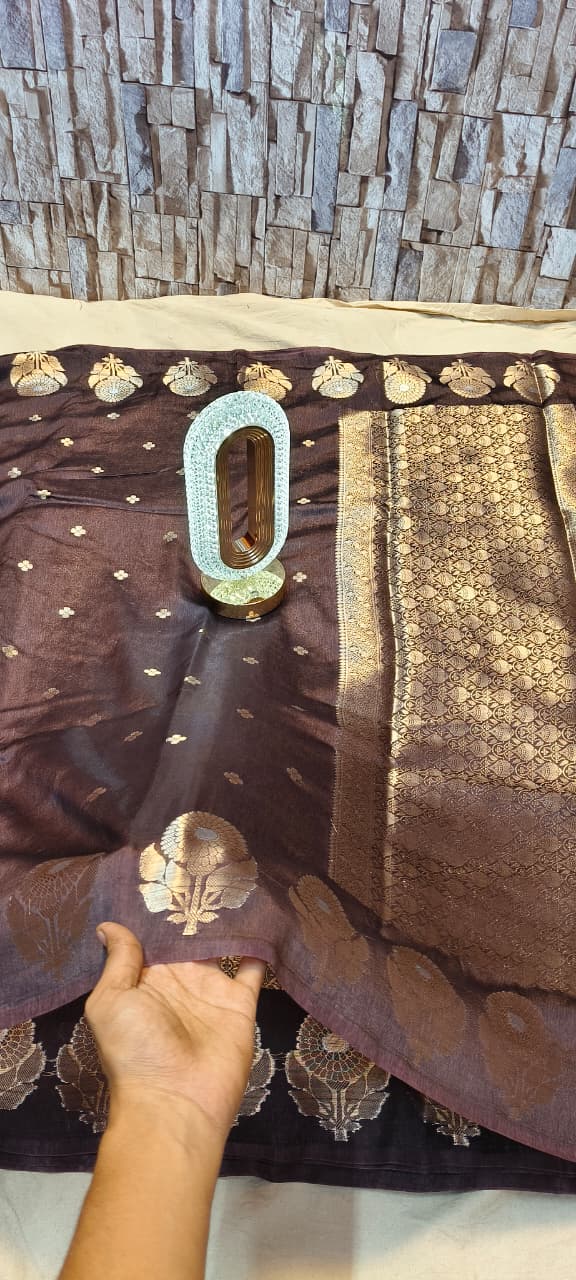 Soft fabric Viscose daibal kat ban saree