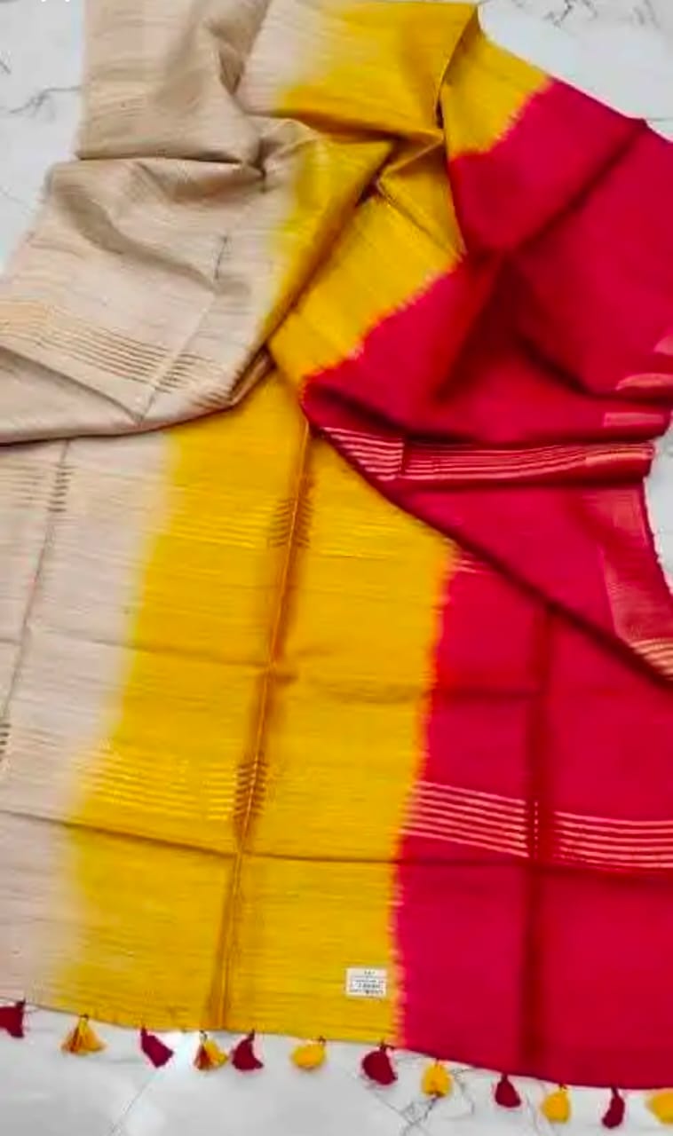 Tussar pure ghicha silk saree