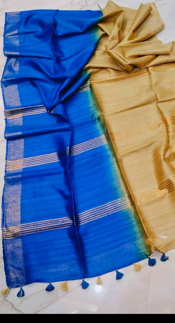 Tussar pure ghicha silk saree