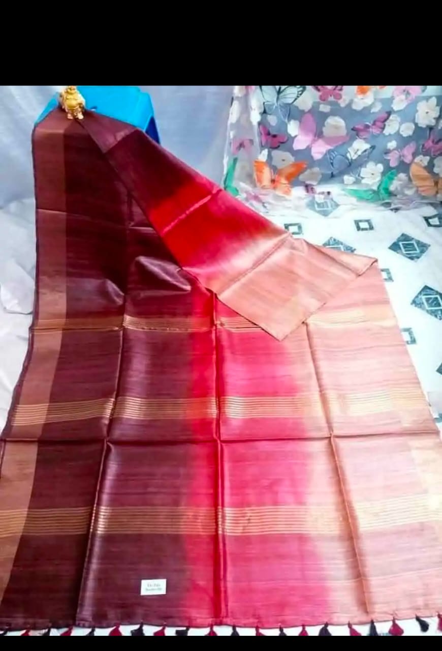 Tussar pure ghicha silk saree