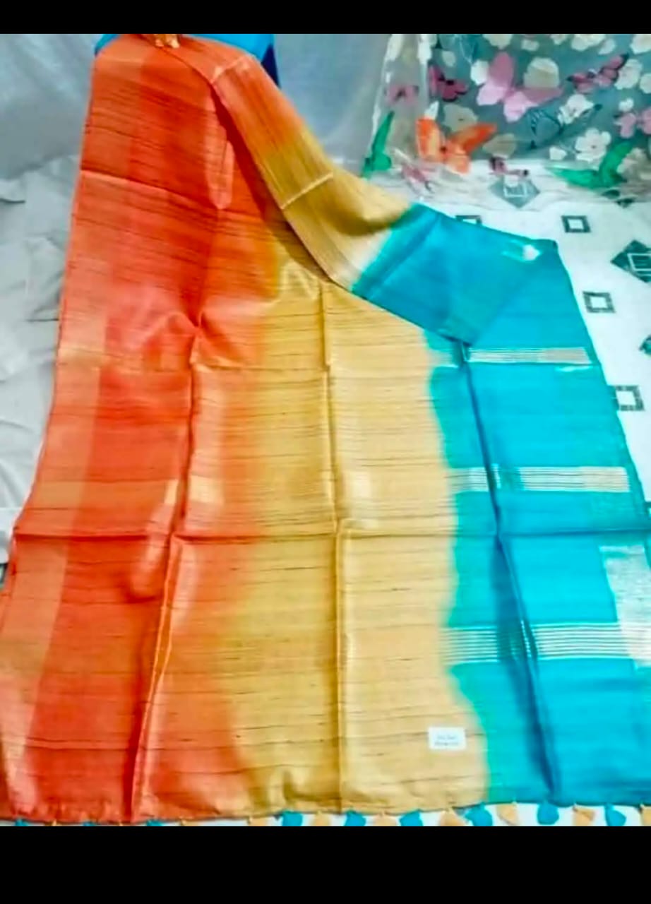 Tussar pure ghicha silk saree