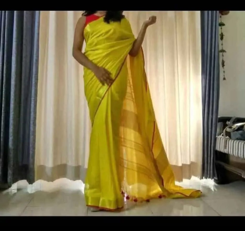 Pure linen by linen saree