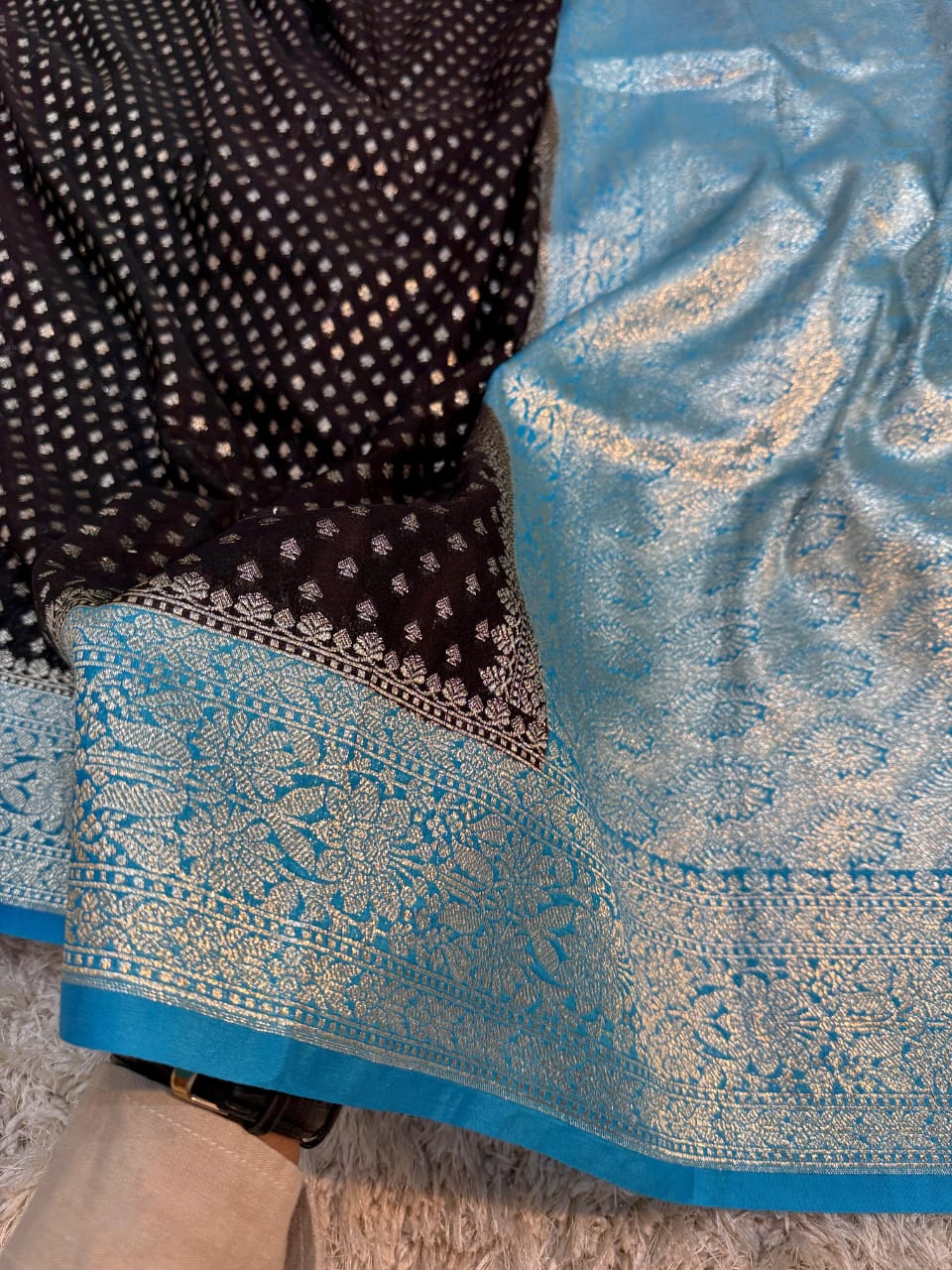 Khaddi georggate handloom saree