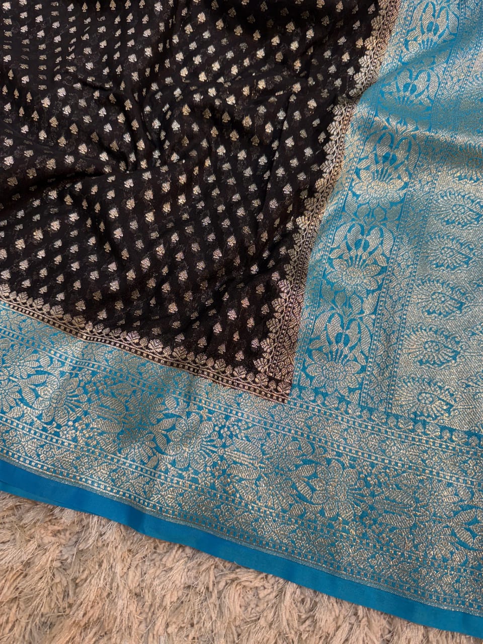 Khaddi georggate handloom saree