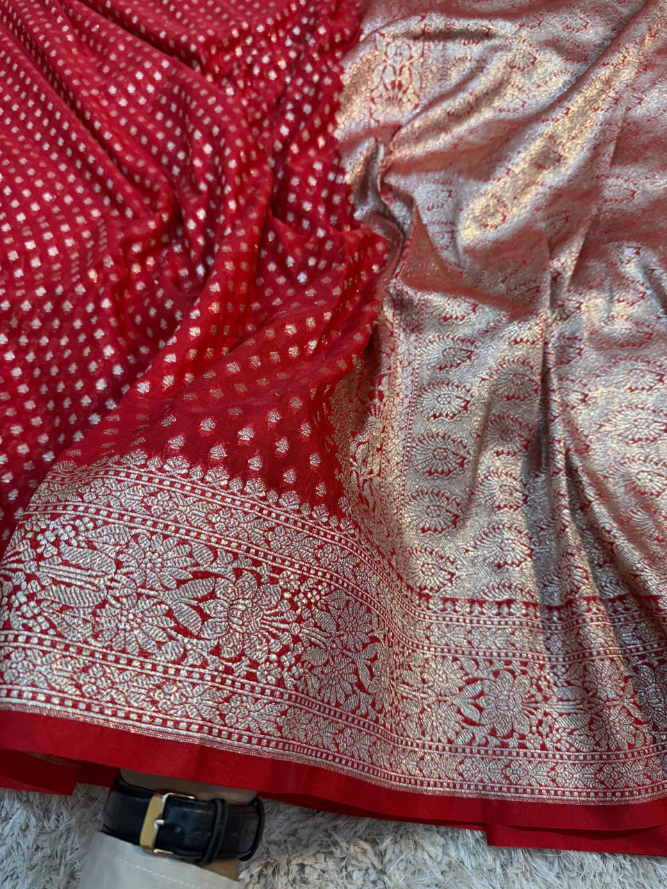 Khaddi georggate handloom saree