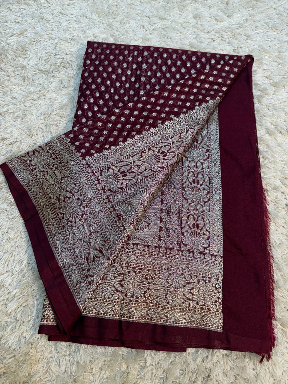 Khaddi georggate handloom saree