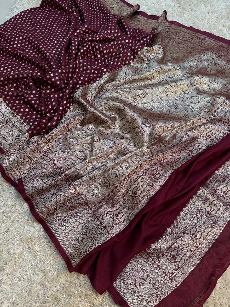 Khaddi georggate handloom saree