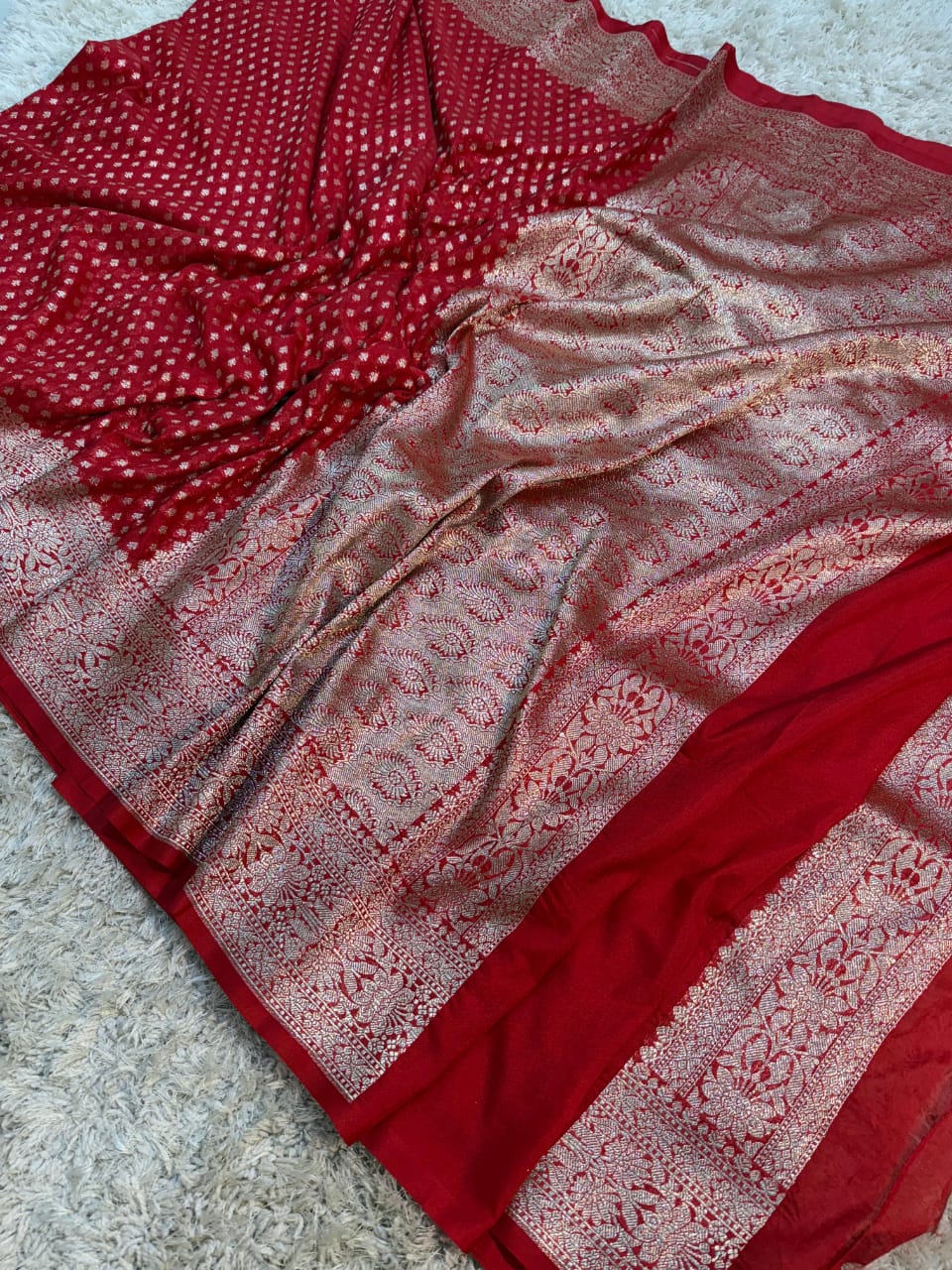 Khaddi georggate handloom saree