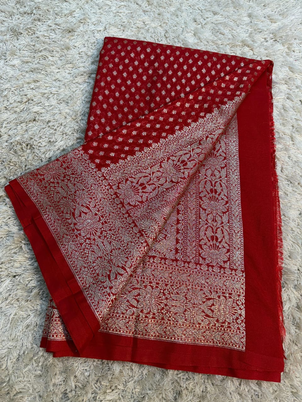 Khaddi georggate handloom saree