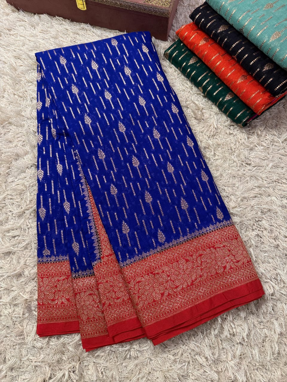 Khaddi georggate handloom saree