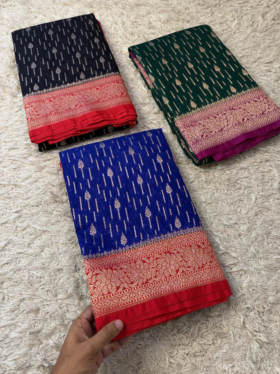 Khaddi georggate handloom saree