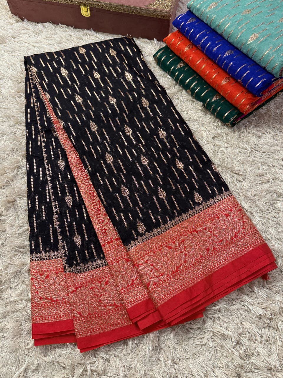 Khaddi georggate handloom saree