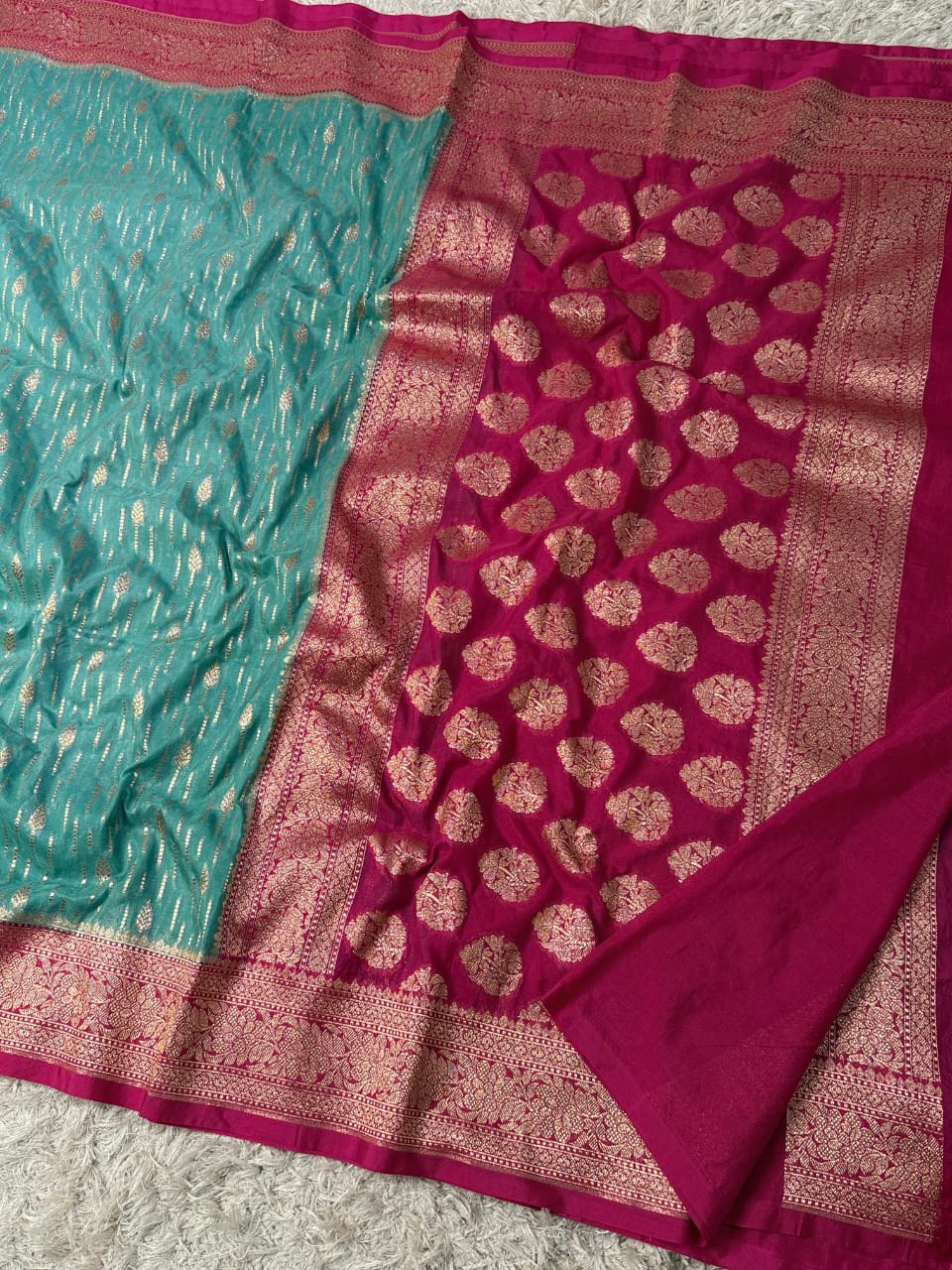 Khaddi georggate handloom saree
