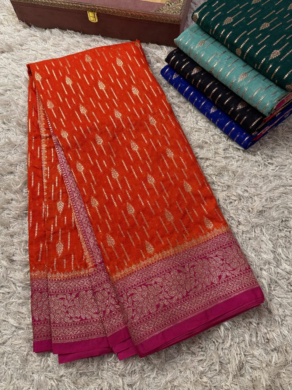 Khaddi georggate handloom saree