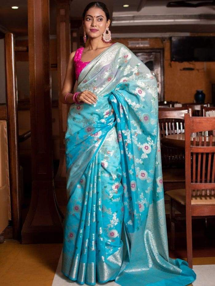 Soft semi gergoti silk saree