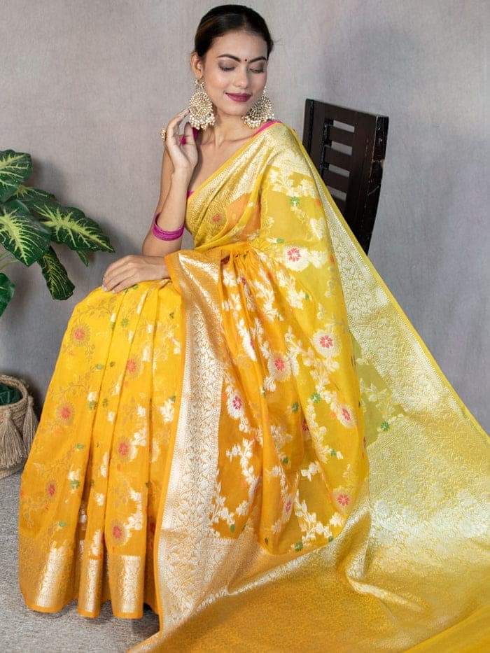 Soft semi gergoti silk saree