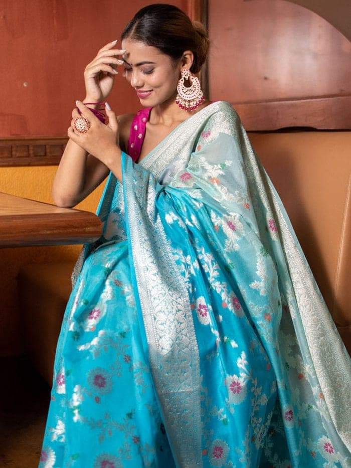 Soft semi gergoti silk saree