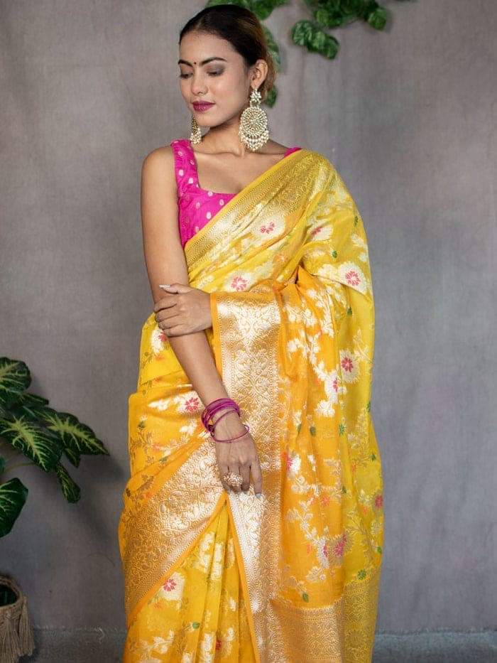 Soft semi gergoti silk saree
