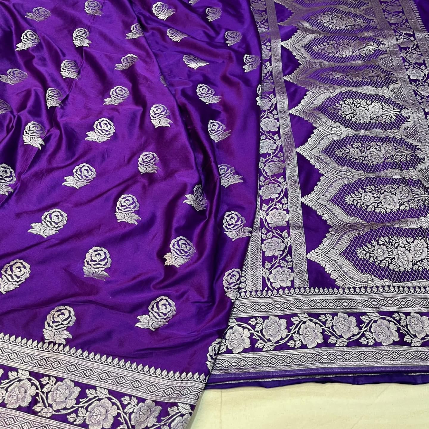 Mashru katan silk saree