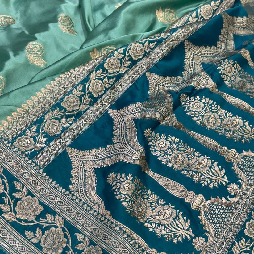 Mashru katan silk saree