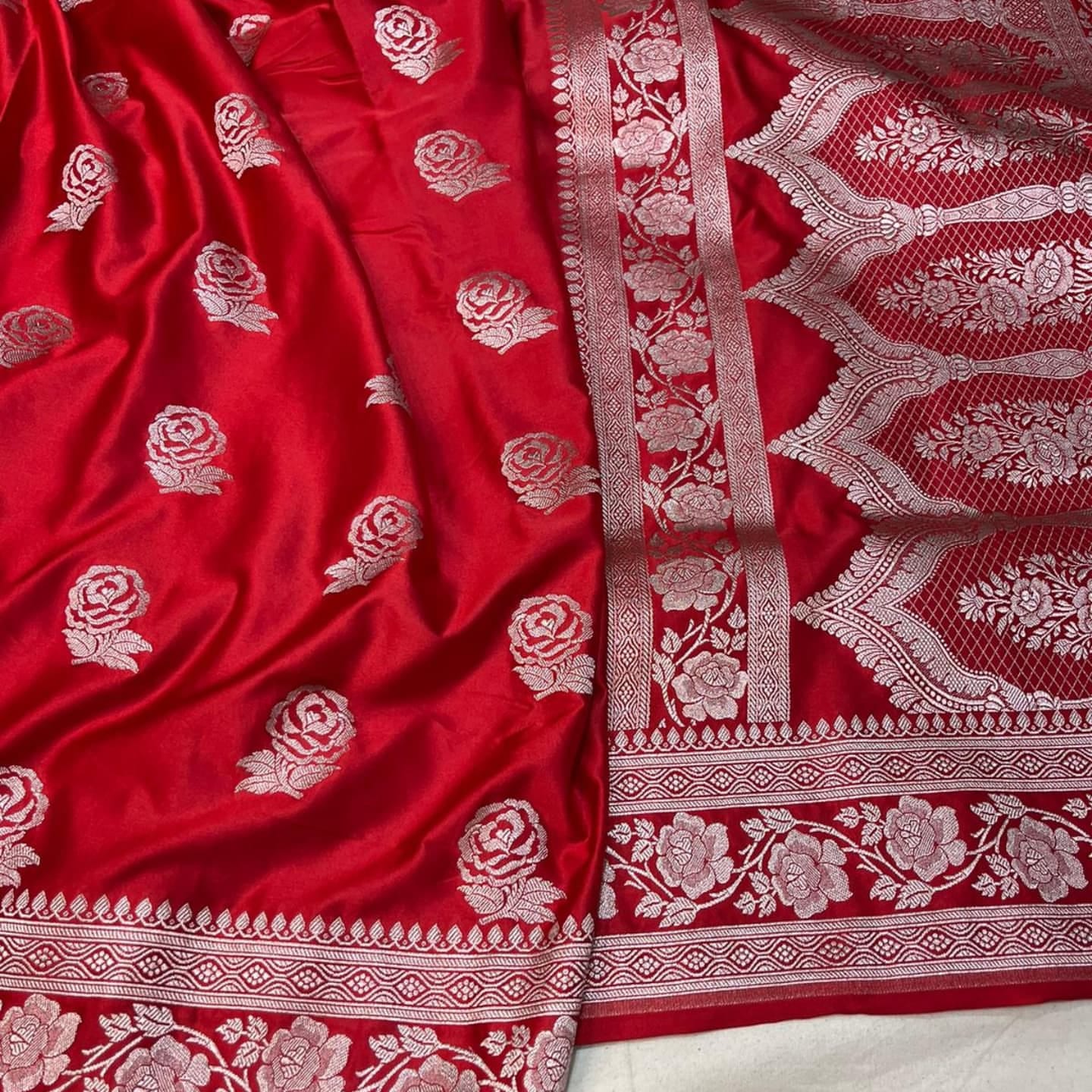 Mashru katan silk saree