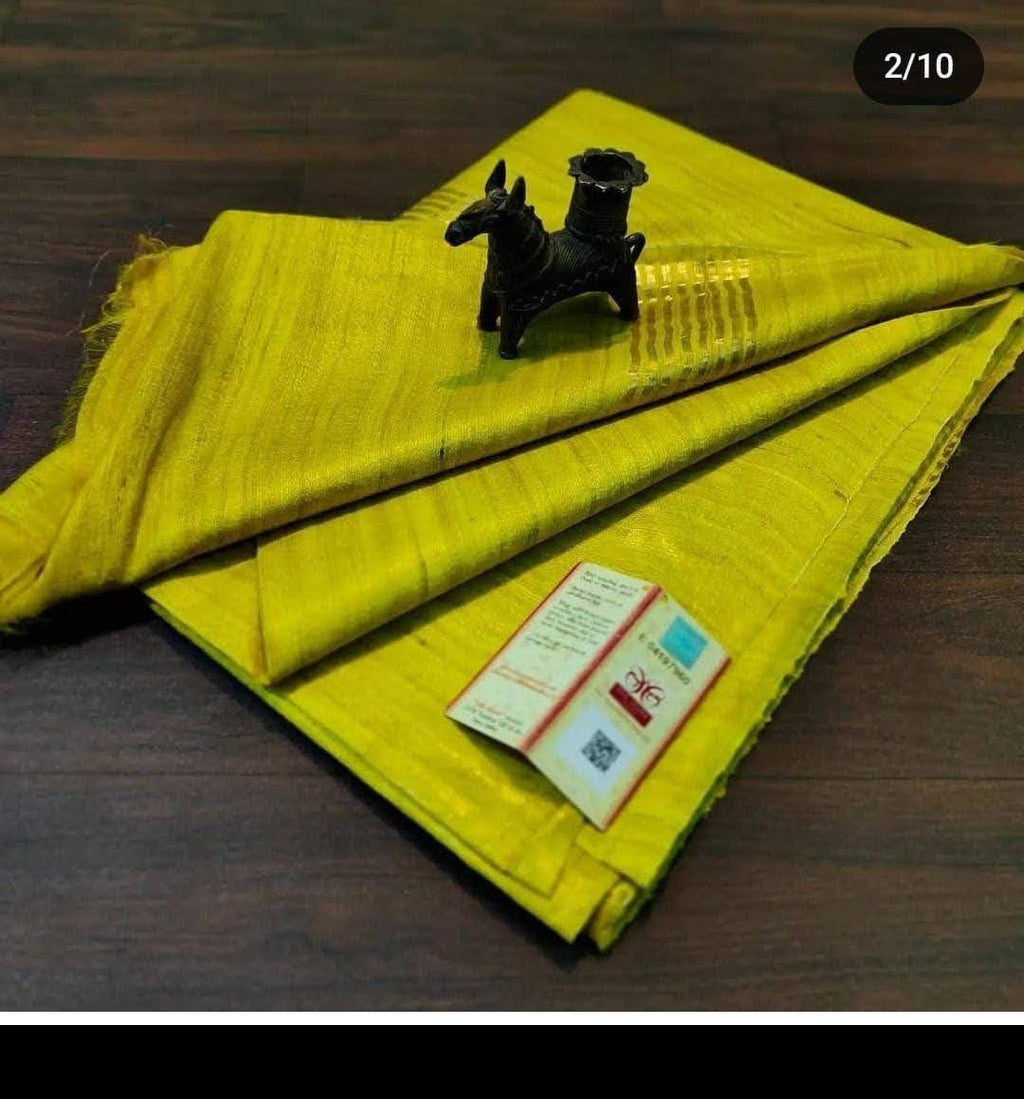 Tussar ghicha silk saree  Pure silk saree