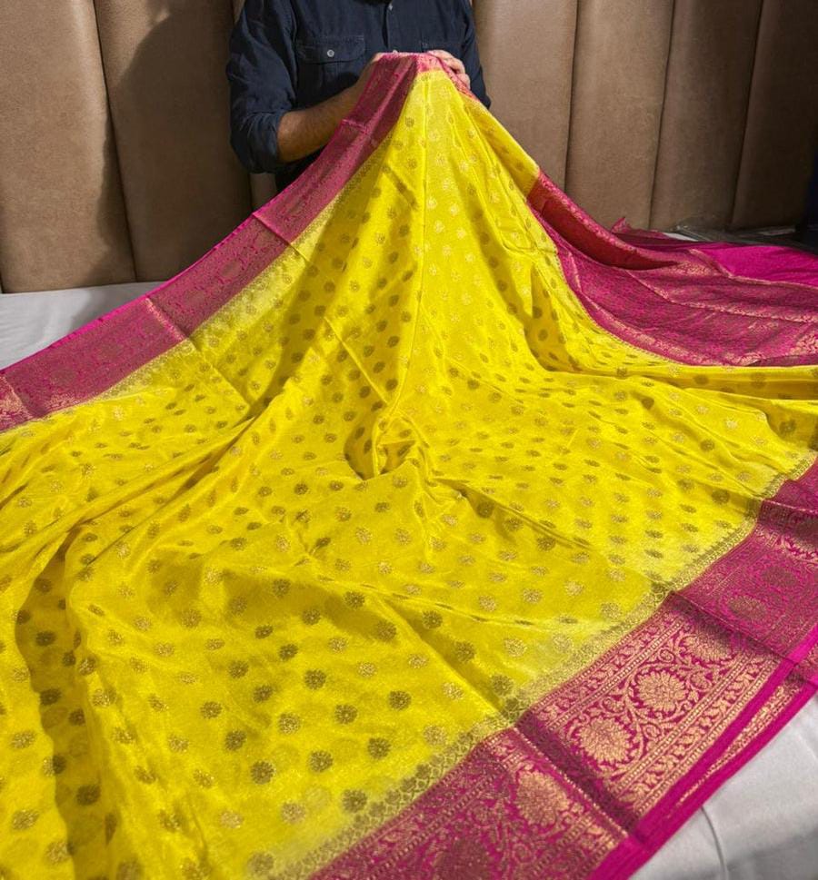 Banarasi premium Soft silk daibal contrast border