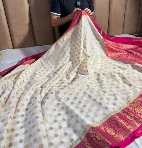 Banarasi premium Soft silk daibal contrast border