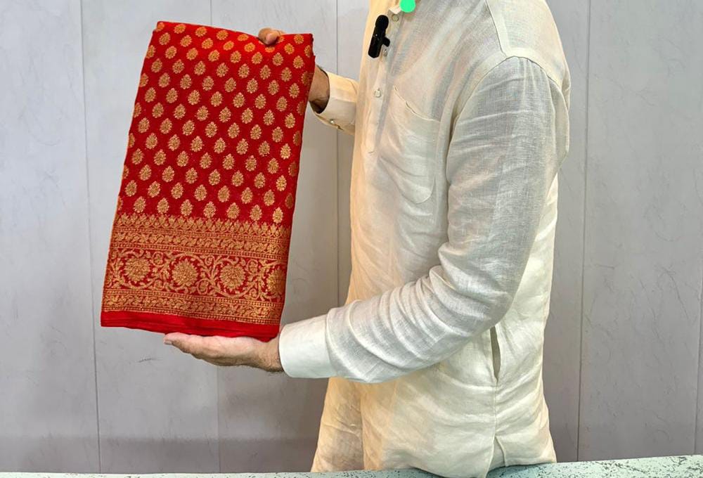 Banarasi premium Soft silk daibal contrast border