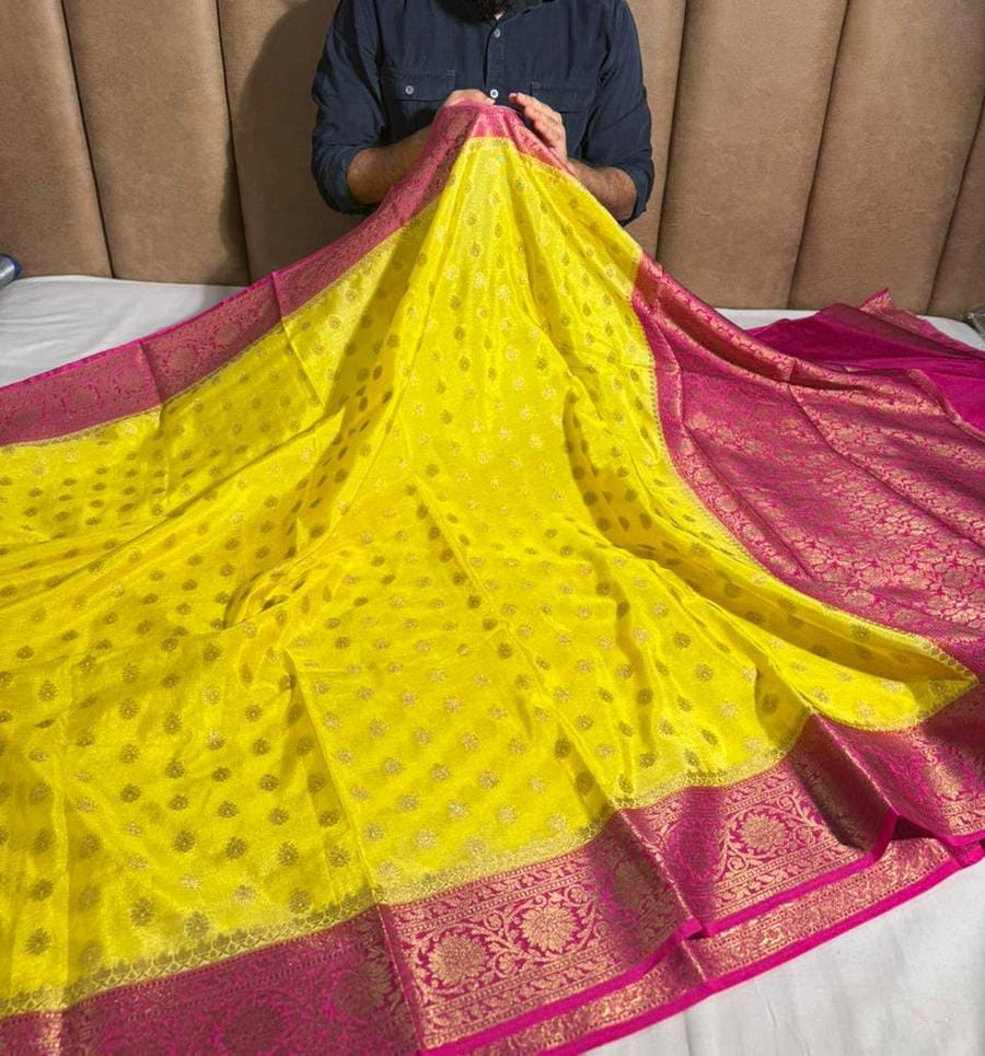 Banarasi premium Soft silk daibal contrast border