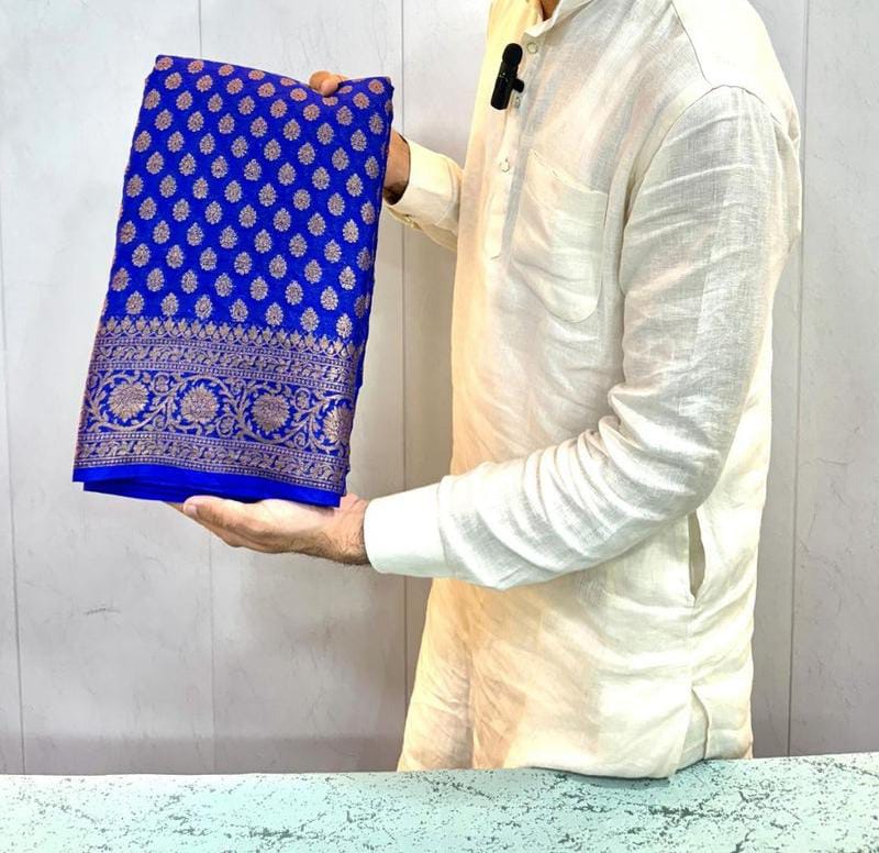 Banarasi premium Soft silk daibal contrast border
