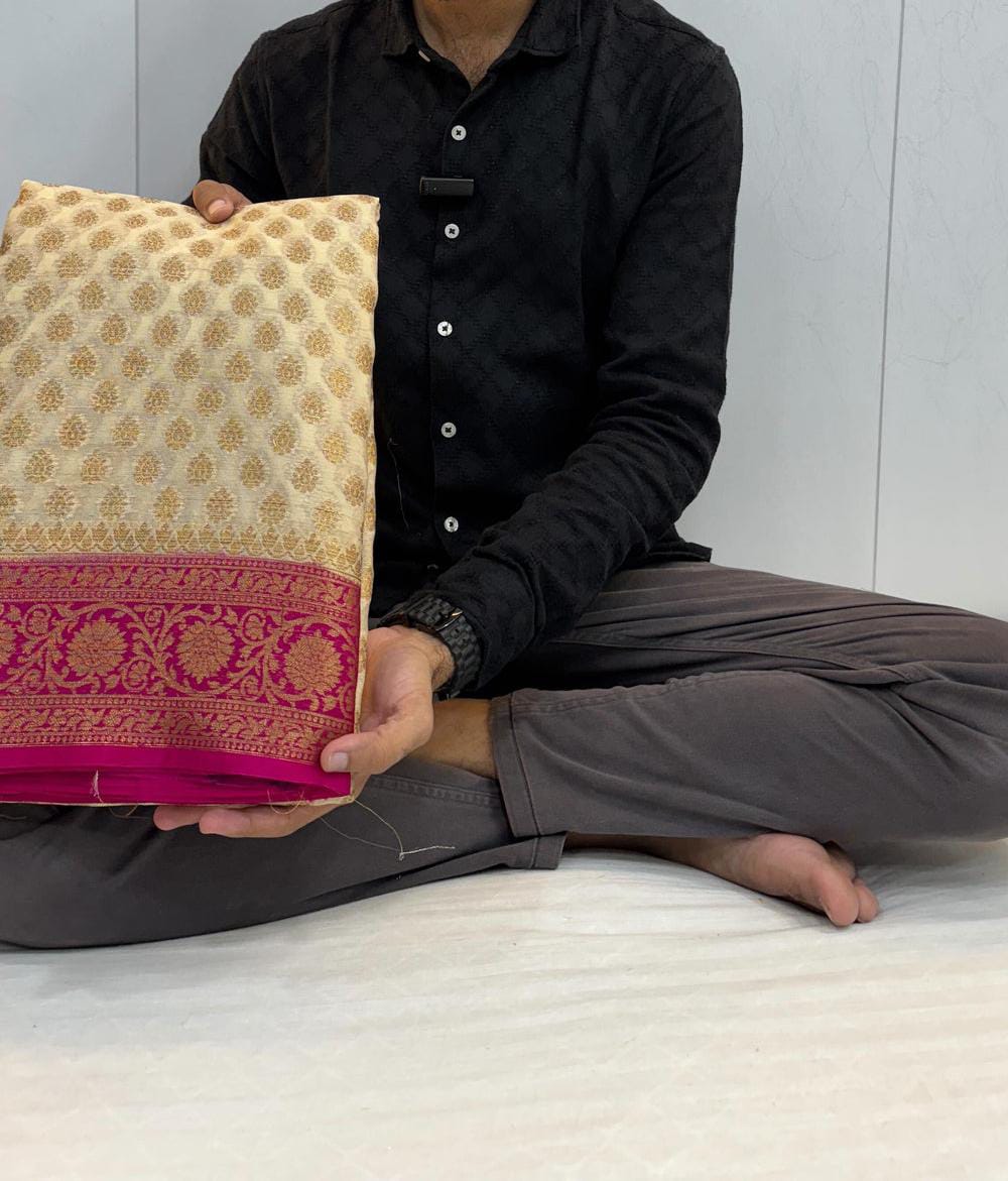 Banarasi premium Soft silk daibal contrast border