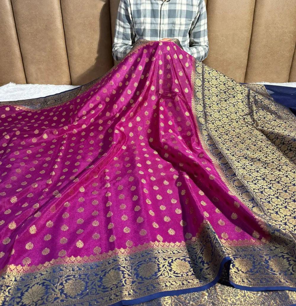 Banarasi premium Soft silk daibal contrast border