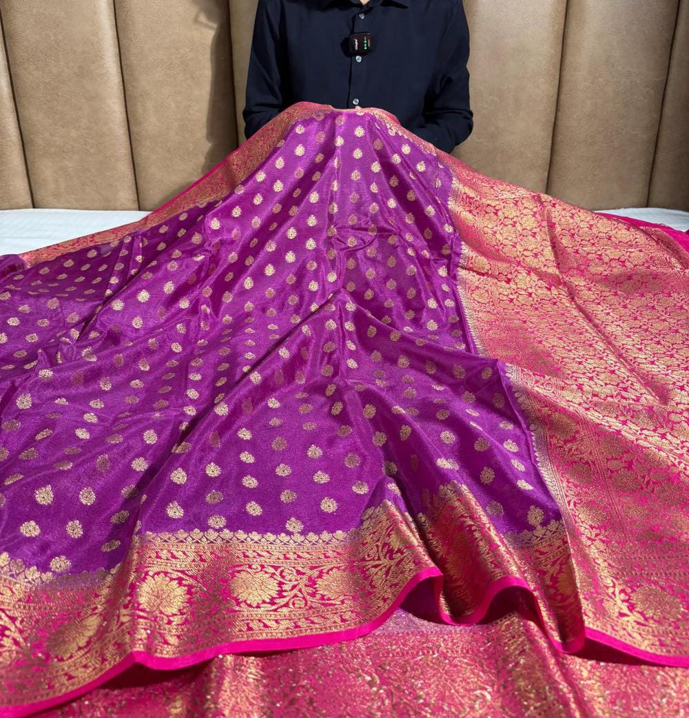 Banarasi premium Soft silk daibal contrast border