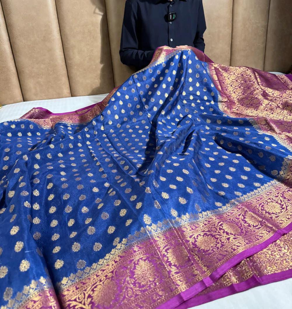 Banarasi premium Soft silk daibal contrast border