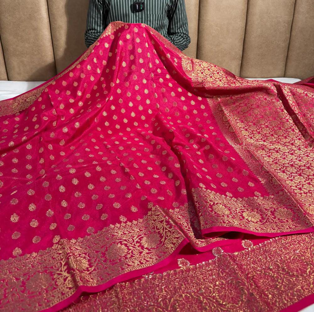 Banarasi premium Soft silk daibal contrast border