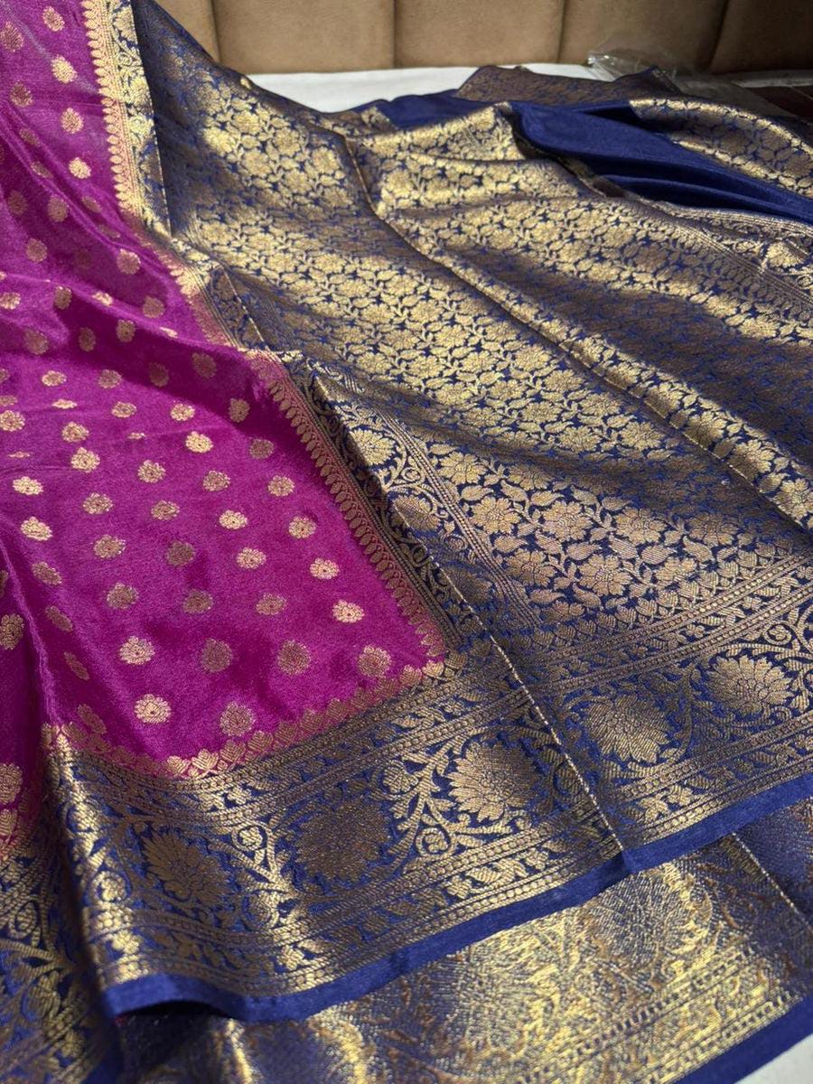 Banarasi premium Soft silk daibal contrast border